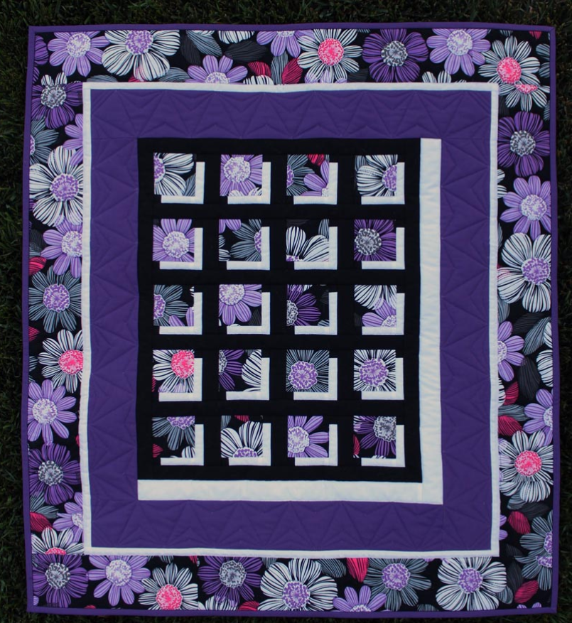 Purple Flower Block